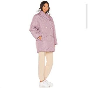 Free People Puffa Ella Puffer Jacket Coat Oversized Wisteria Dawn Purple Large